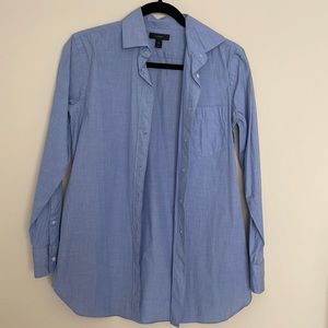 Jcrew blue button up shirt